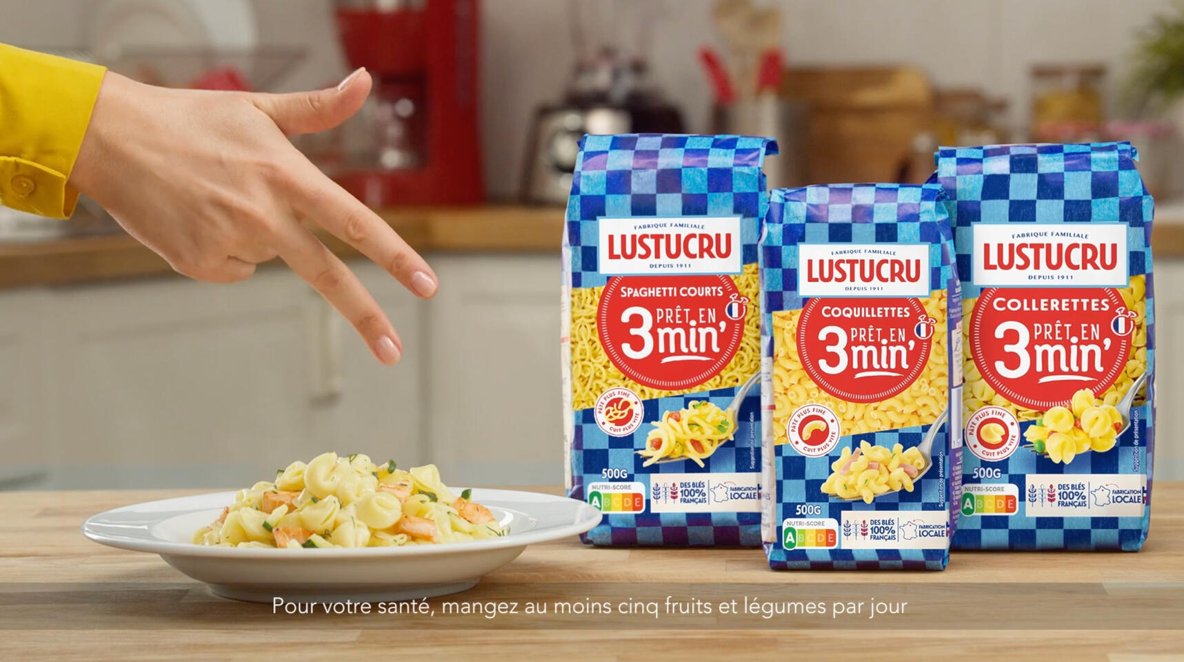 Étalonnage de la publicité télévisée pour Lustucru