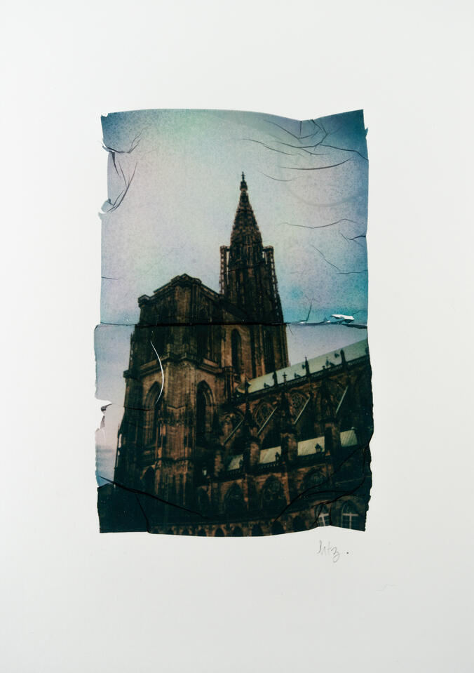 Cathédrale Notre-Dame de Strasbourg depuis le quai des Bateliers