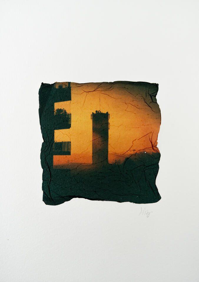 Tour de la caserne des pompiers de Strasbourg à Cronenbourg au petit matin